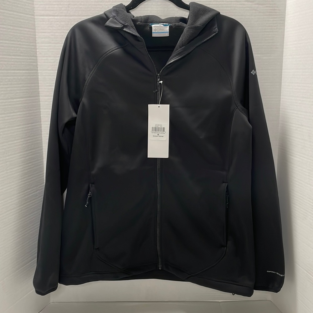 Columbia PFG Tidal Stretch Hooded Full Zip Jacket Women’s Size Medium Black
